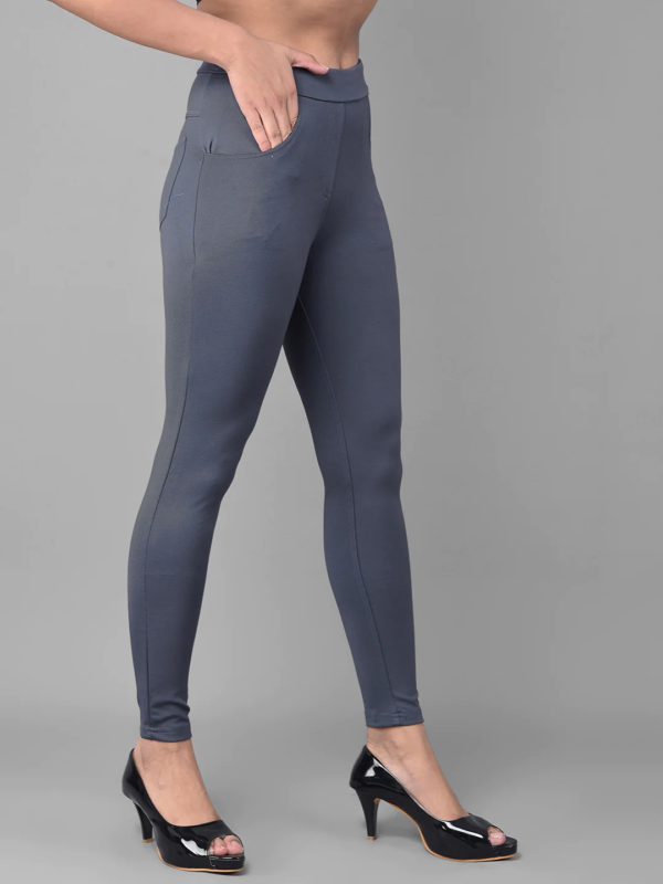 Burgundies Fashion Jeggings - Image 5