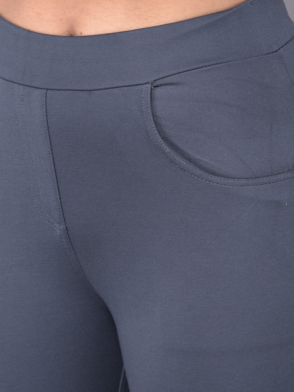 Burgundies Fashion Jeggings - Image 6
