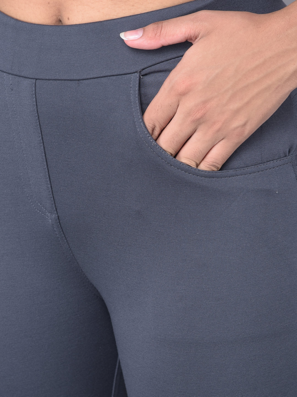 Burgundies Fashion Jeggings - Image 7