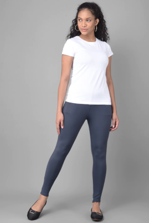 Grey Fashion Jeggings