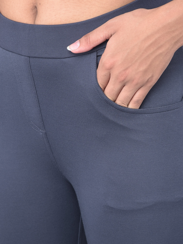 Grey Fashion Jeggings - Image 6